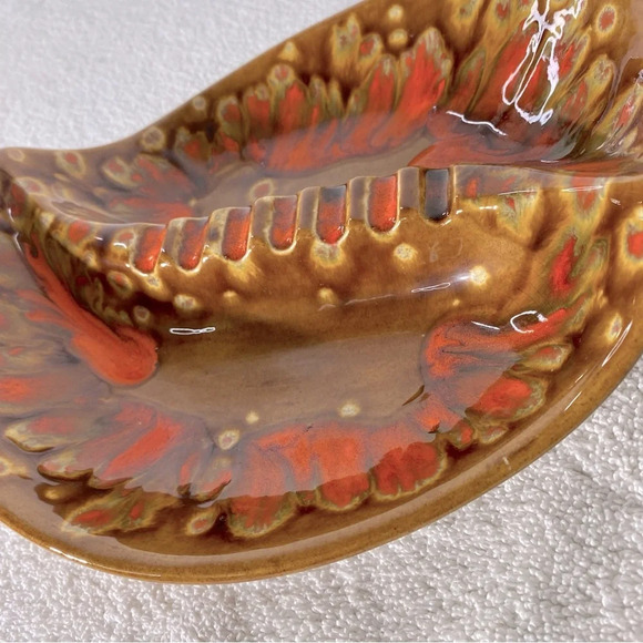 Vintage 1972 MSevrens Canada MCM  Ceramic Pottery Art Ashtray Trinket Dish - Picture 12 of 15